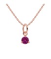 July Birthstone Silver Necklace SPE-5716